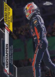 2020 Topps Chrome Formula 1 Aston Martin RB Racing Max Verstappen Grand Prix Driver of the Day Base