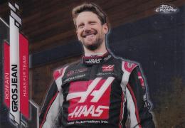 2020 Topps Chrome Formula 1 Haas F1 Romain Grosjean F1 Racers Base