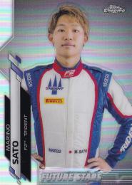 2020 Topps Chrome Formula 1 Trident F2 Marino Sato F2 Racers Base Refractor (パラレル版)