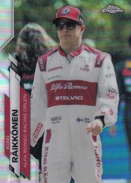 2020 Topps Chrome Formula 1 Alfa Romeo Racing ORLEN Kimi Raikonen F1 Racers Base Refractor (パラレル版)