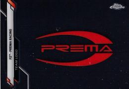 2020 Topps Chrome Formula 1  Prema Racing F2 Team Logos