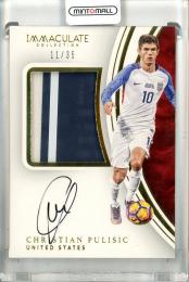 2017 Panini Immaculate Collection Christian Pulisic PP-CP Premium Patch Autograph【11/35】 United States