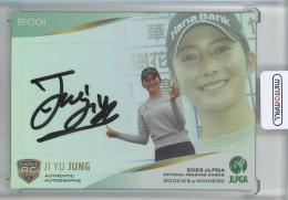 EPOCH 2023 JLPGA OFFICIAL TRADING CARDS ROOKIES & WINNERS ジョン ジユ 直筆サインカード/パラレル版/RC【13/55】