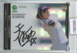 EPOCH 2022 JLPGA OFFICIAL TRADING CARDS TOP PLAYERS 天本 ハルカ ホロスペクトラオートグラフカード/RC【6/10】