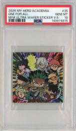 2026 にふぉるめーしょん 僕のヒーローアカデミア ウルトラシールウエハース vol.05 ワンフォーオール MHA5-35 PUR【PSA 10】
