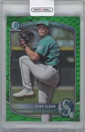 2025 BOWMAN Chrome Draft Green Reptilian Refractors #BDC94 / RYAN SLOAN(Seattle Mariners) 【13/99】