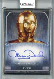2015 Topps Star Wars Masterwork Anthony Daniels as C-3PO Autographs Silver #NNO【14/28】