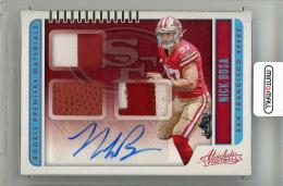 2019 PANINI Absolute Nick Bosa Rookie Premiere Jumbo Material Autographs #231【02/99】 San Francisco 49ers