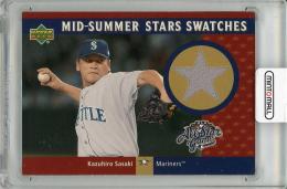 【表面右下微キズあり】2002 UPPER DECK Kazuhiro Sasaki Game Used Jersey