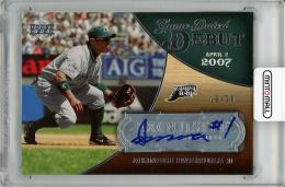 【裏面若干白欠けあり】2007 UPPER DECK Exquisite Rookie Signatures Akinori Iwamura Autograph (RC)【16/20】