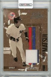 2004 DONRUSS Leather & Lumber Hideki Matsui Game Worn Jersey【247/250】