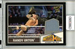 2013 Topps Best Of WWE  Randy Orton Wrestle Mania Mat Relic