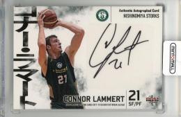 BBM×B.LEAGUE 2017-18 FAST BREAK 2nd Half コナー・ラマート 直筆サインカード ヨコ版【17/80】 西宮ストークス