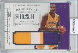 2014-15 Panini National Treasures Julius Randle Timelines #TJR【80/99】 Los Angeles Lakers