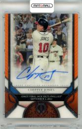 2017 Topps Tribute Chipper Jones #WOA-CJ Walk Off Autographs Orange【05/25】 Braves