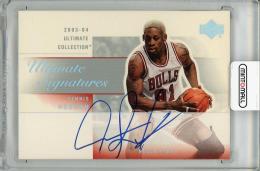 【表面右下微キズあり】2003-04 UPPER DECK Ultimate Collection Dennis Rodman Autograph