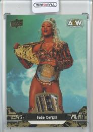 2023 Upper Deck AEW All Elite Wrestling Jade Cargill Base Gold Memorabilia Shirt/#17