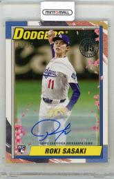 2025 TOPPS Japan Edition Roki Sasaki Cherry Blossom Autograph #90J29【12/25】 Los Angeles Dodgers