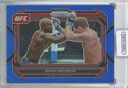 2023 Panini Prizm UFC MMA Derek Brunson Base/Blue Parallel/#82【125/175】