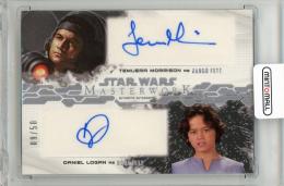 2017 TOPPS Star Wars Masterwork Temuera Morrison as Jango Fett/Daniel Logan as Boba Fett Dual Autographs #NNO【09/50】 star wars