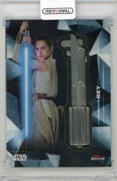 2018 TOPPS Finest Star Wars Daisy Ridley as Rey Lightsaber Hilt Medallions Black Refractors #LMSR【Last No. 10/10】 star wars