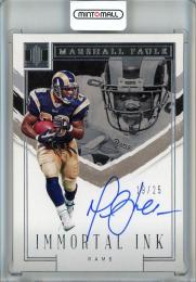 2023 Panini Impeccable Football Marshall Faulk Immortal Ink #6 Auto【19/25】 Los Angeles Rams