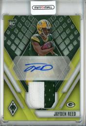 2023 Panini Phoenix Jayden Reed Rookie Premiere Jersey Autographs Prime Yellow #15【69/75】 Green Bay Packers
