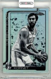 2025-26 Topps Chrome Basketball Luke Kornett #37 Base Refractors Negative Parallel Celtics