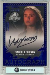2026 EPOCH JURASSIC WORLD TRADING CARDS : SIGNATURE COLLECTION Maisie Lockwood #AG-ML AUTHENTIC AUTOGRAPH 青箔版【44/99】