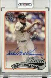 2024 Topps Series 1 Matt Williams '89 Topps Autographs #89BAMWA