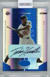 2004 Leaf Certified Materials Torii Hunter Mirror Autograph Blue #183【050/100】