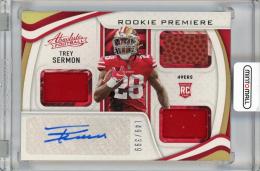 2021 PANINI Absolute Rookie Premiere Material Autographs #226 Trey Sermon San Francisco 49ers 【149/399】