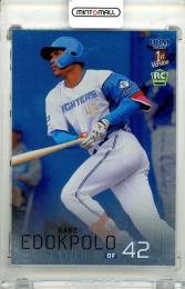 2026 BBM ベースボールカード 1STバージョン エドポロ・ケイン #051 ルーキーパラレル 銀紙版【043/300】 日本ハム