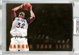 1996-97 SkyBox Premium Shaquille O'neal Larger Than Life #B15 Orlando Magic