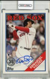 2023 Topps Update Enmanuel Valdez 1988 Topps Baseball Autographs Boston Red Sox