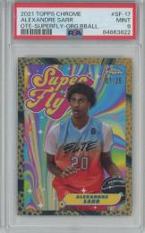 2021 Topps Chrome  Alexandre Sarr OTE-SUPERFLY-ORG.BBALL【7/25】【PSA9】 Overtime Elite