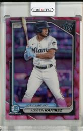 2024 Bowman Draft Agustin Ramirez Chrome Bubble Gum Refractors Miami Marlins