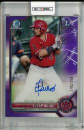 2022 Bowman Chrome Edgar Quero Prospect Autographs Purple Refractors【145/250】 Los Angeles Angels