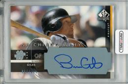 2003 UPPER DECK SP Authentic  Brian Giles Autograph 016/225