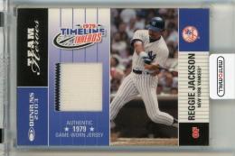 2003 Donruss Team Heroes Reggie Jackson Timeline Threads #22【58/79】