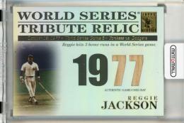 2003 Topps Tribute Reggie Jackson World Series Tribute Relics #RJ【244/425】《初期不良あり》