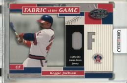 2002 Leaf Certified Reggie Jackson Fabric of the Game #77PS【15/50】《初期不良あり》