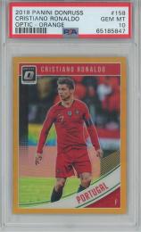 2018 Panini Donruss Cristiano Ronaldo base optic/Orange/#158【10/99】【PSA10】 Portogal