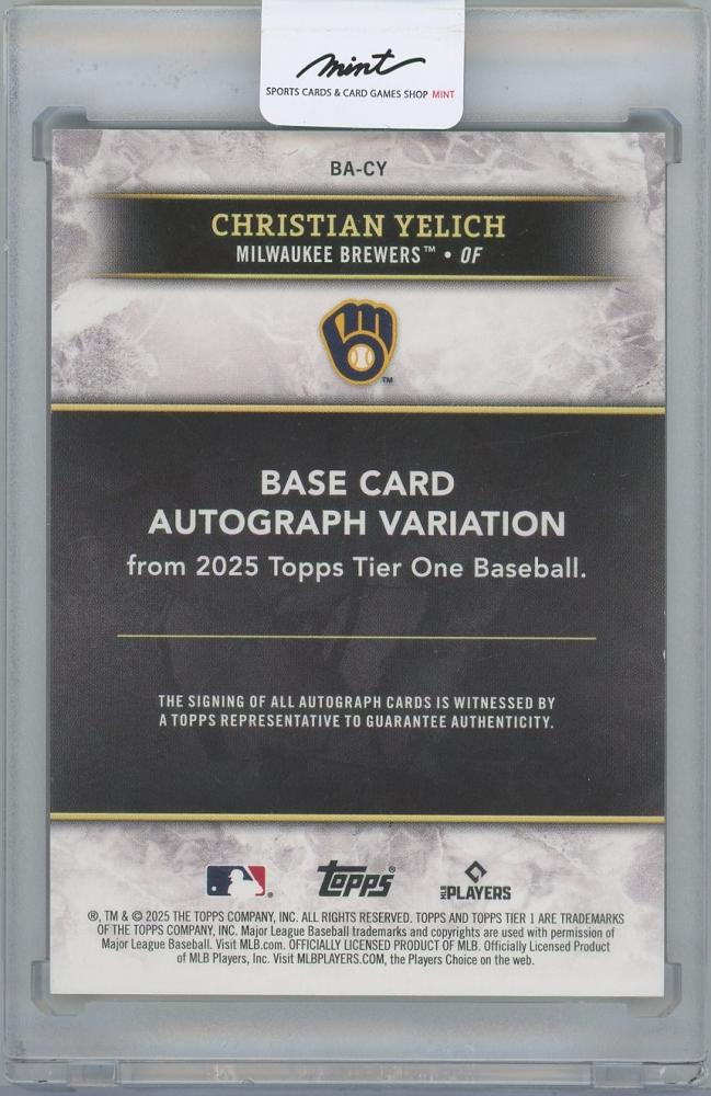 ミントモール / MINT 横浜店 / 2025 TOPPS Tier One Base Autographs 