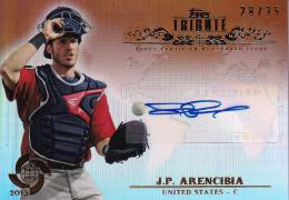 2013 Topps Tribute WBC USA J.P. Arencibia Autographs Sepiaパラレル版 28/35