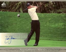 Upper Deck SP Signature Golf  Zach Johnson Signature Shots