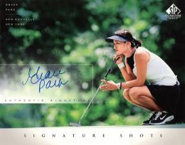Upper Deck SP Signature Golf  Grace Paek Signature Shots