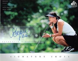 Upper Deck SP Signature Golf  Grace Paek Signature Shots