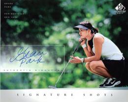 Upper Deck SP Signature Golf  Grace Paek Signature Shots