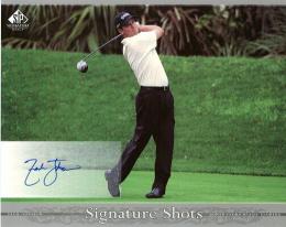 Upper Deck SP Signature Golf  Zach Johnson Signature Shots